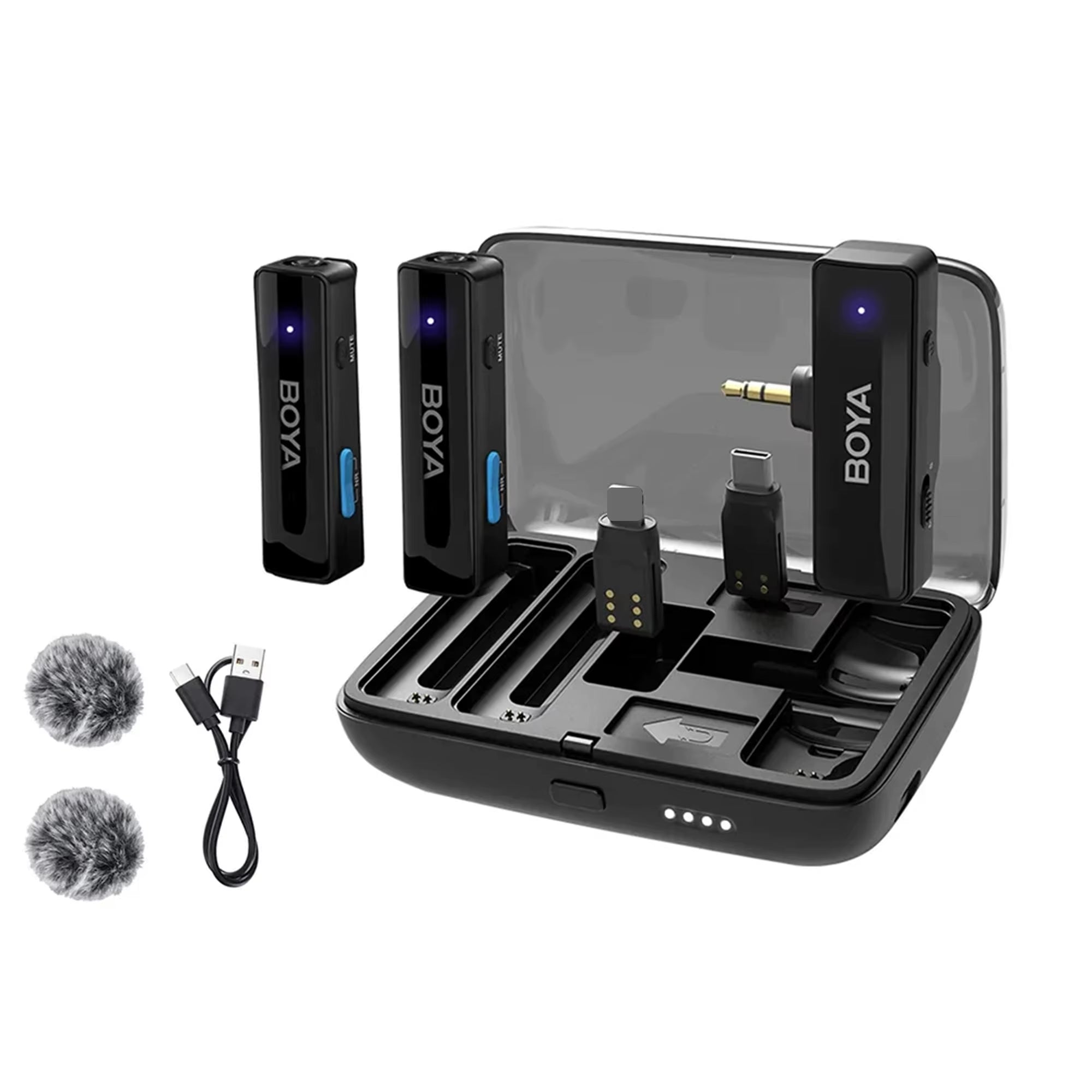 BOYA BOYALINK Wireless Lavalier Lapel Microphone for Iphone Android DSLR Camera Youtube Live Streaming Audio Recording for BOYA