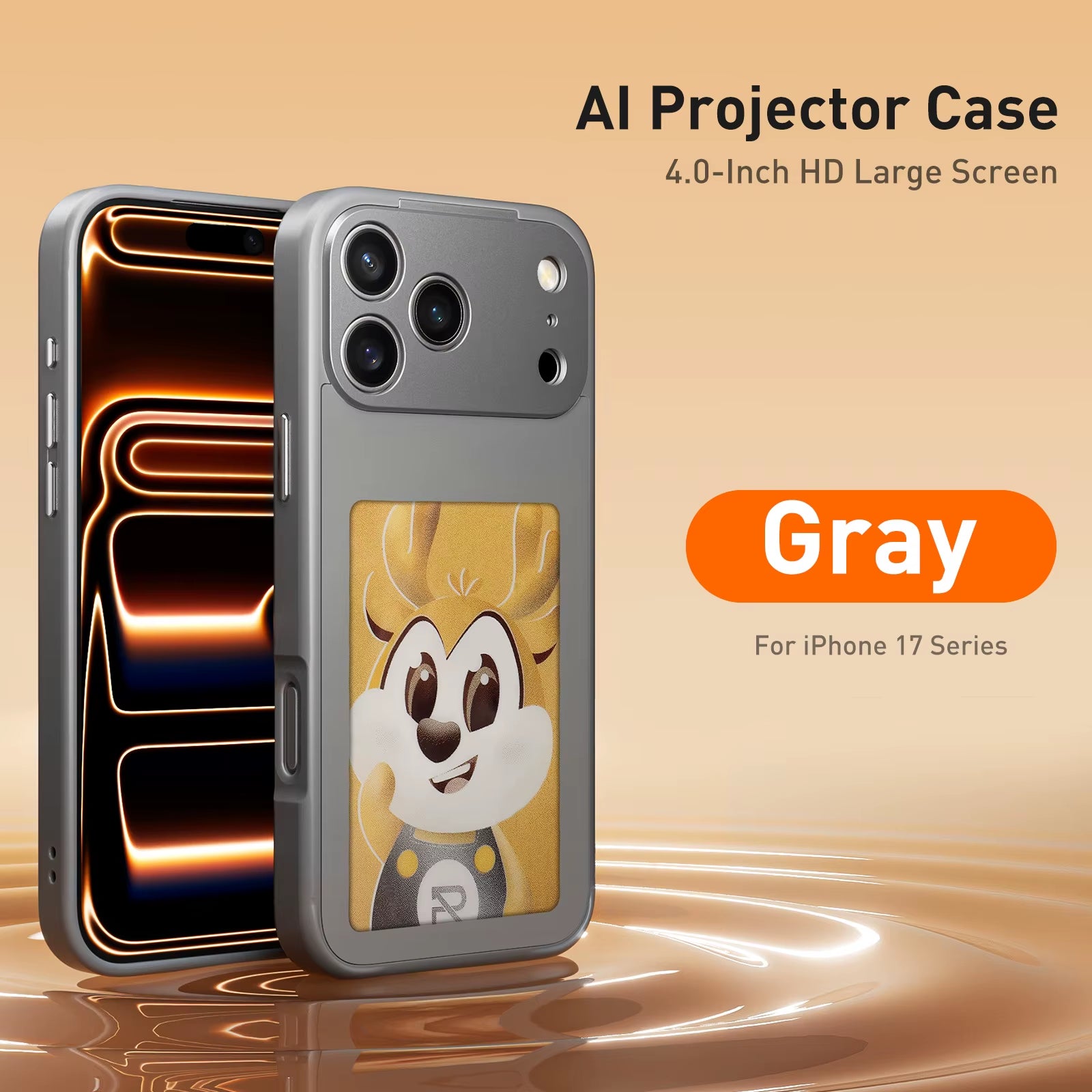 Cheap Custom Smart Nfc Color E-Ink Mobile Phone Case for Iphone 17 Pro Max Creative Phone Back Projection Diy Phone Case