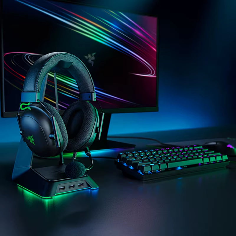 Razer Blackshark V2 X Computer Music Earpiece Over-Ear Vr Wired Headsets Noise Cancelling Earphones Gaming Headphones with Mic