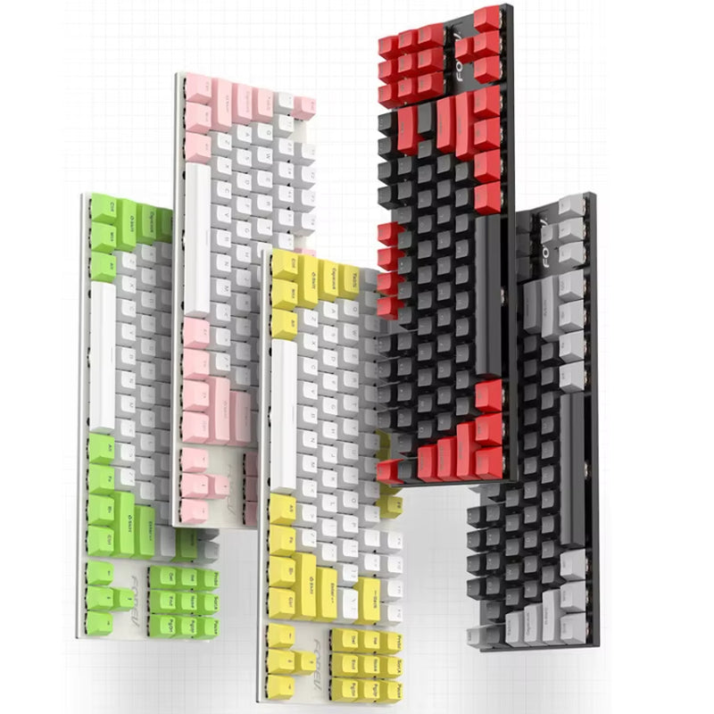 FOREV FV-301 87-Keys Blue Axis Gaming 87-Keys Mechanical Wired Keyboard Cable Length 1.6M RGB Lighting Keyboards