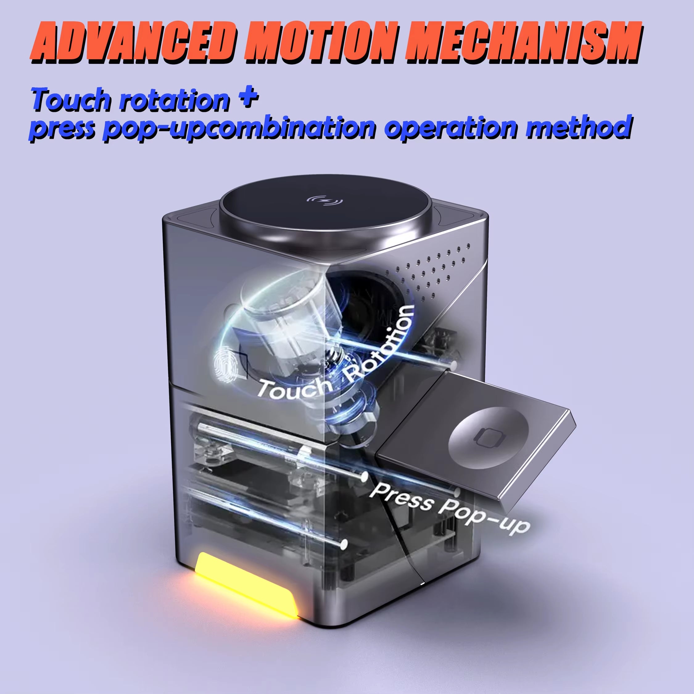 3-In-1 Wireless Fast Charging 15W Night Lamp Foldable Touch Rotation Design Magnetic New Arrivals for Samsung for 17 Pro Max