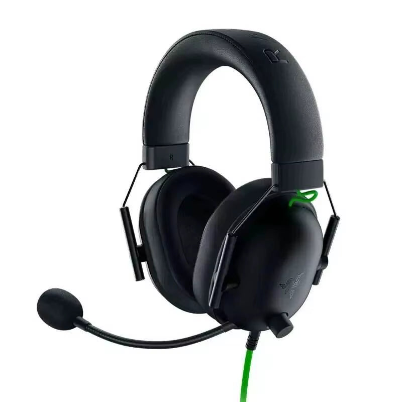 Razer Blackshark V2 X Computer Music Earpiece Over-Ear Vr Wired Headsets Noise Cancelling Earphones Gaming Headphones with Mic